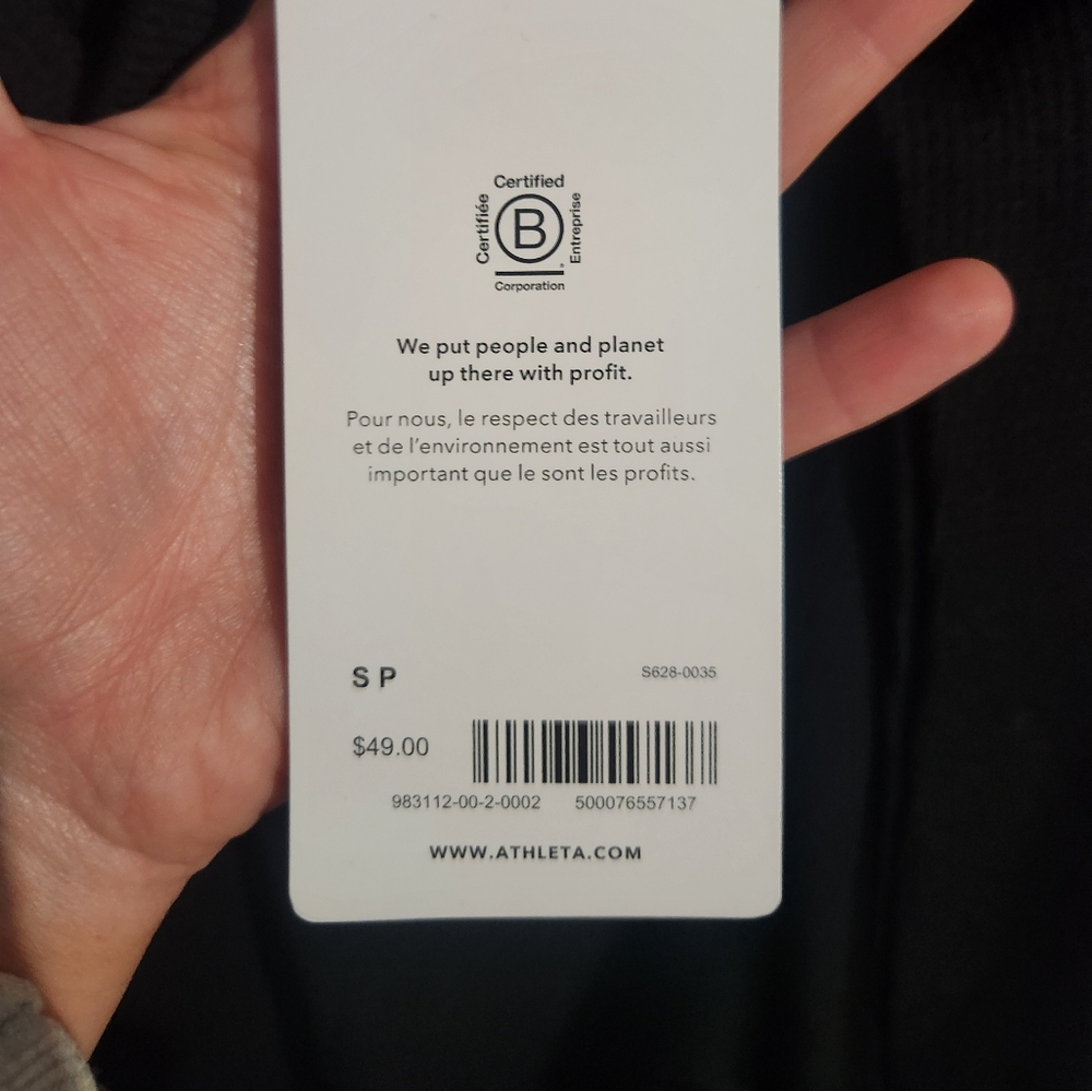 NWT Athleta Wind Down Sleep Top - Picture 5 of 5